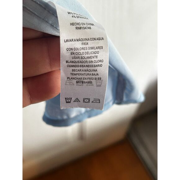 Mountain and Isles Men's Light Blue Short Sleeve Collared Shirt ~ Men's Size XXL - Picture 5 of 8